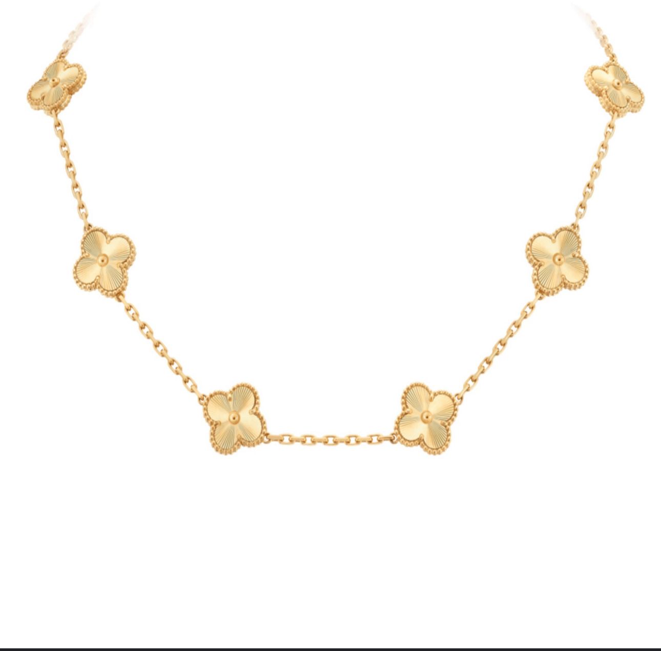 Golden Clovers Necklace